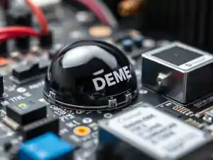Dome labels used in electronics