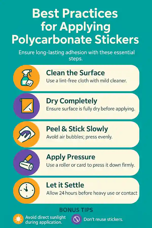 Infographics- Best Practices for Applying Polycarbonate Labels