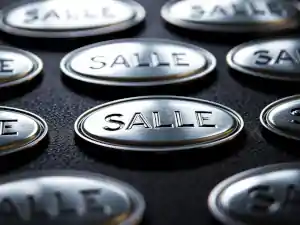 Metallic Silver dome labels