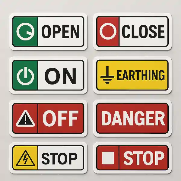 Control Panel sticker manufacturer label stock