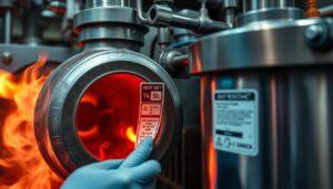 Heat resistance labels withstanding high temperatures in industrial setting