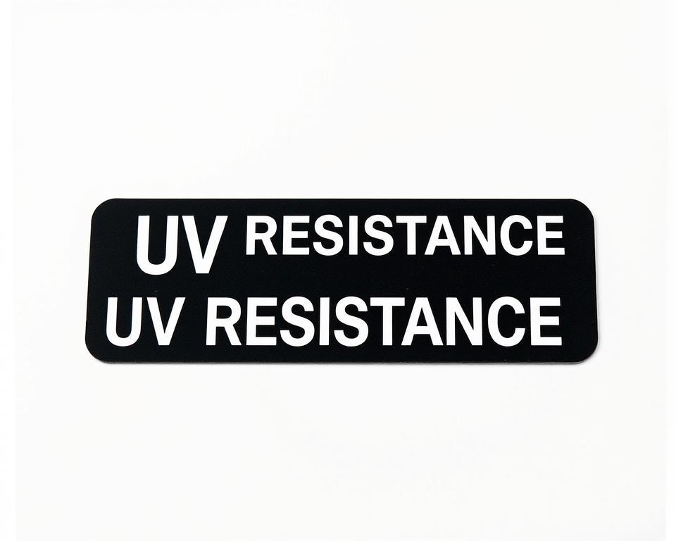 chemical resistance labels UV resistance