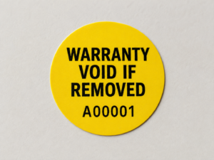 warranty seal stickers